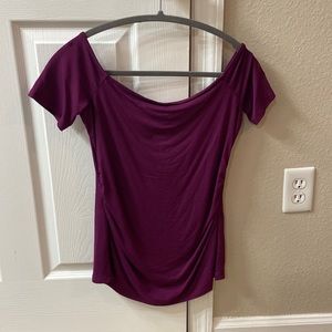 White House black market purple blouse